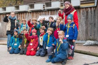 Ferienkinder im Zoo